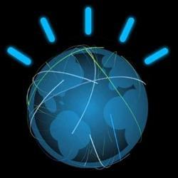 The logo of the Watson supercomputer