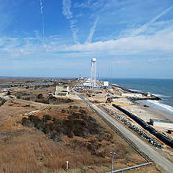 Wallops Island, off the coast of Virginia.