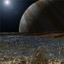 Jupiter as seen from Europa
