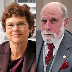 Rensselaer's Francine Berman and Google's Vint Cerf 