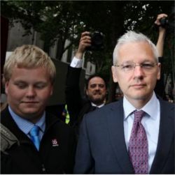 Julian Assange and Sigurdur Thordarson