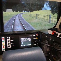 train driving simulation