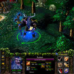 A view from the Defense of the Ancients multi-player online game.