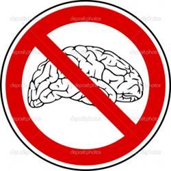 A "no brain" symbol.