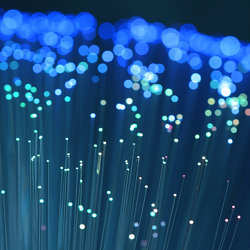 Optical fibers.