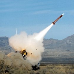 A missle being launched