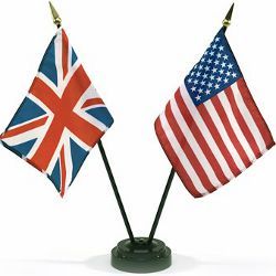 U.K. and U.S. flags