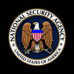 The logo of the National Security Agency.