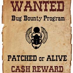 A bug bounty wanted poster. 