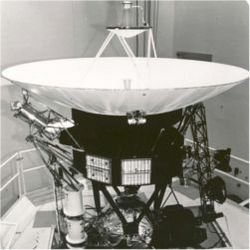 Voyager during vibration tests