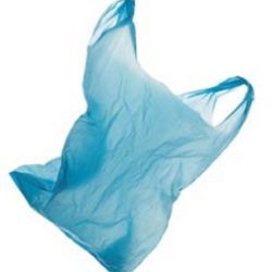 blue plastic bag