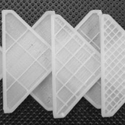 These partially printed Swiss children's blocks show how a 3D printer can partly fill the interior of an item with plastic while maintaining its strength. 