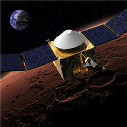 MAVEN probe over Mars