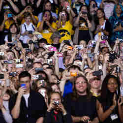 During President Obama's visit to the University of Iowa earlier this year, cameras were everywhere.  