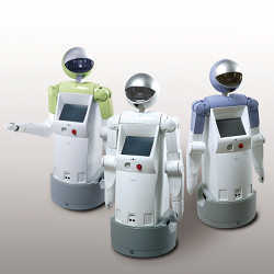 Fujitsu's enon service robots. 