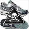 Running Shoe Warns of Danger