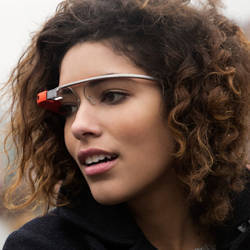 A Google Glass wearer.