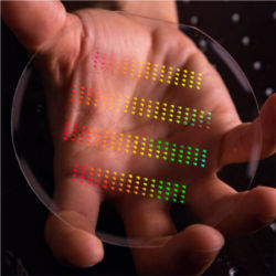 Nanomaterials arranged on a chip