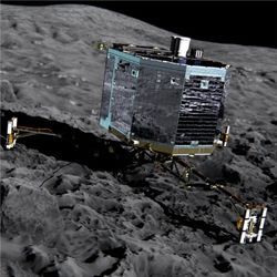 Philae lander on comet