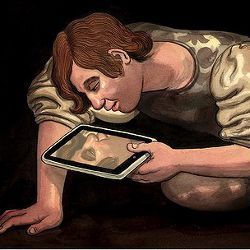 Narcissus with tablet