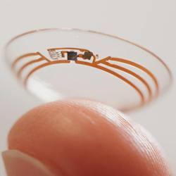 Google's smart contact lens. 