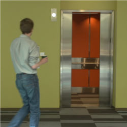 Elevator door open