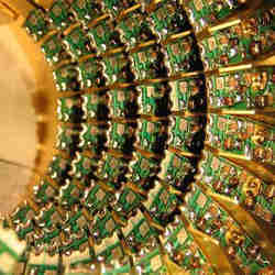 A view of the D-Wave Two quantum computer. 