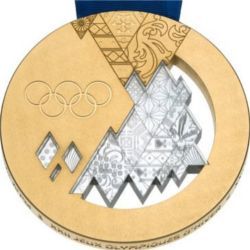 Sochi 2014 gold medal (front)