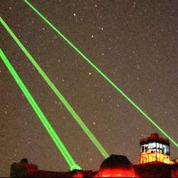 How laser-based communications with space might look. 