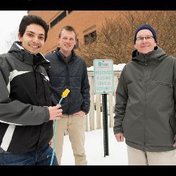 UVM scientists Pooya Rezaei, Paul Hines, and Jeff Frolik