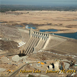 Folsom Lake reservoir, California