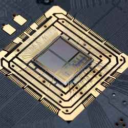 A neuromorphic chip designed by the Heidelberg group of Karlheinz Meier. 