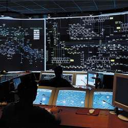 The control room of a German utility hit by a cyberattack in 2012. 