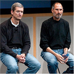 Tim Cook and Steve Jobs, Apple