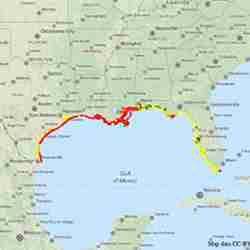 A U.S. Geological Survey map from climate.data.gov showing Coastal Vulnerability to Sea-Level Rise. 