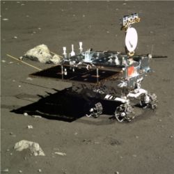 China's Yutu rover on moon