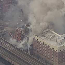 A recent building explosion in New York City.