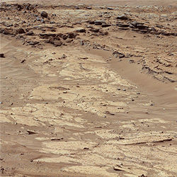 Mars sandstone layers