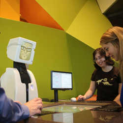 Victor the gamebot plays Scrabble with students at Carnegies Mellon University.