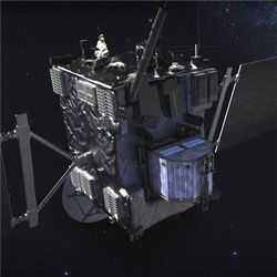 Philae lander on Rosetta probe