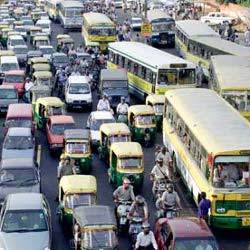 traffic jam in Dehli