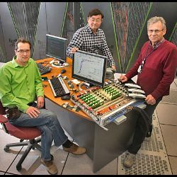 Peter Petreczky, Chulwoo Jung, and Joseph DePace of BNL