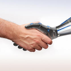 A handshake from some friendly technology