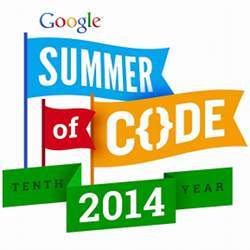 The logo for Google's 2014 Summer of Code program.