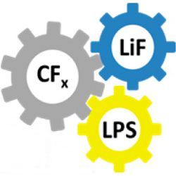 lithium-carbon fluoride battery components, illustration