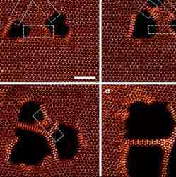 A honeycomb lattice of nanowires. 