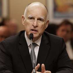 California Governor Jerry Brown. 