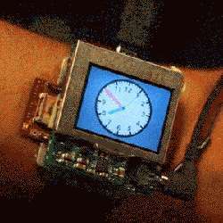 The prototype smart watch. 