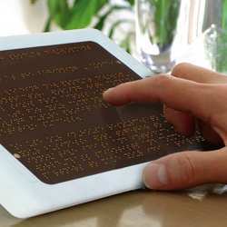 Anagraphs, a portable Braille device with tactile display. 