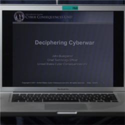 Deciphering Cyberwar on laptop